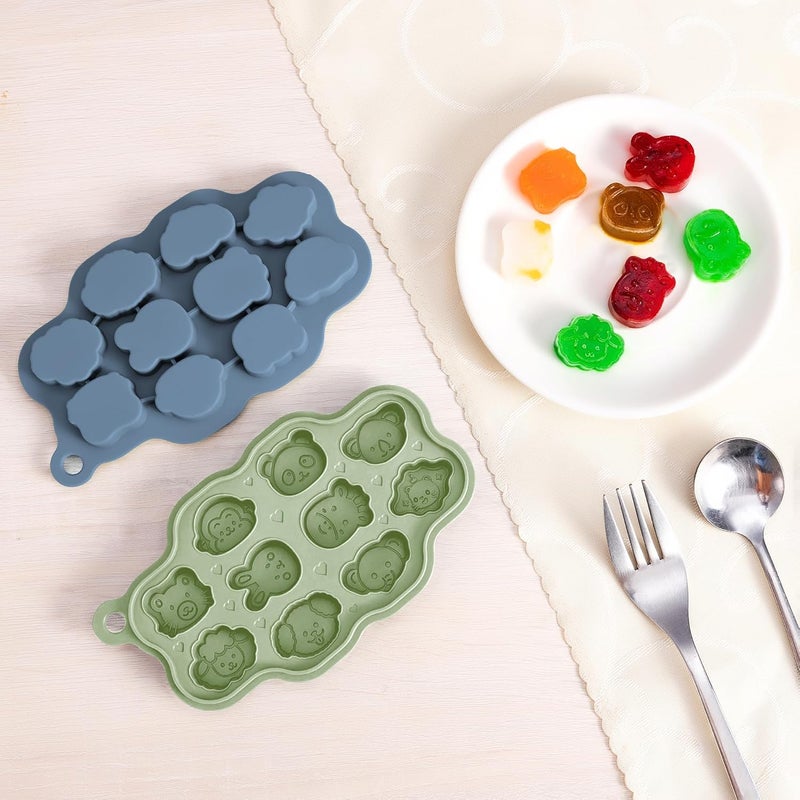 KingKam Baby Breastmilk Popsicle Molds & Baby Fruit Feeder (2 Pack), BPA Free Baby Food Teether Tray with Lids, Silicone Baby Food Teether Feeder, Teething Popsicle for Baby 4m+ - Image 4